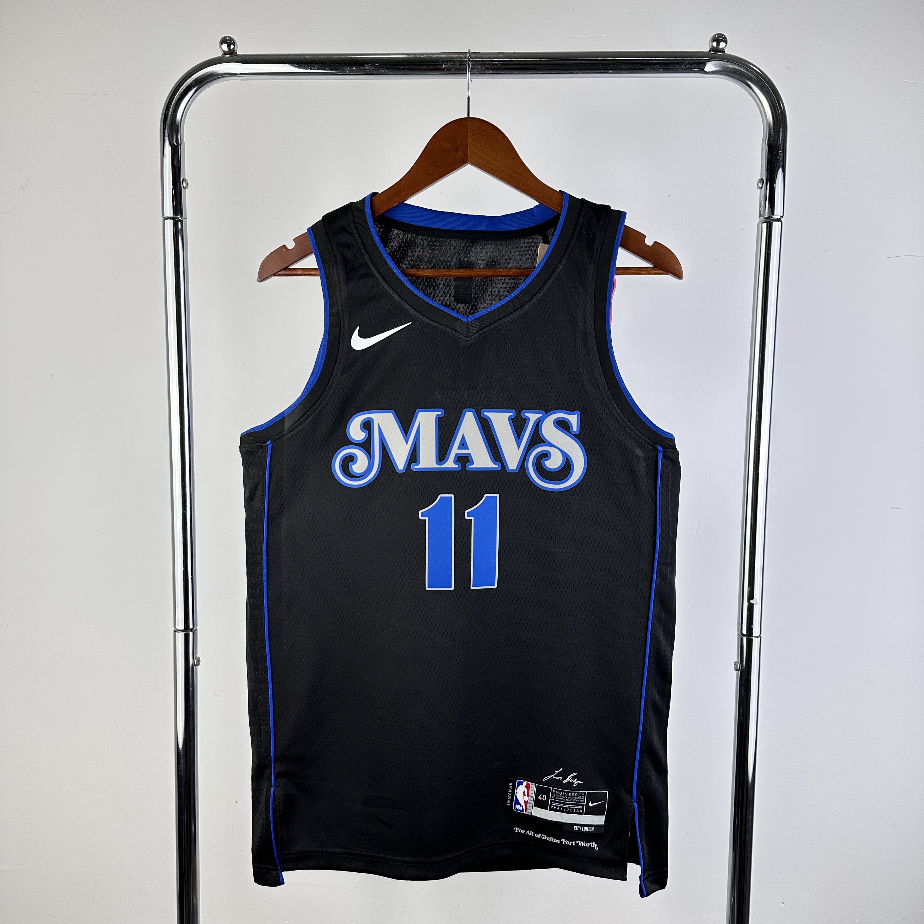 Men Dallas Mavericks #11 Irving Black City Edition Season Nike 2024 NBA Jersey->dallas mavericks->NBA Jersey